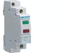 Hager SVN126 LED Detector 2x Green and Red 230VAC 230V Grey