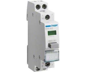 Hager svn463 - Push Button Interlocking 12/48 V AC/DC Pilot Green