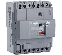 Hager Systems HDA064L Automatic Moulded Box Switch X160, 4P4D, 18Ka, 63A, Tm Fixed