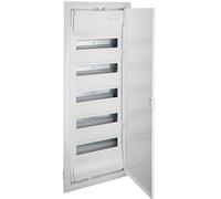 Hager Systems VH60EP Series VH ICP+PIA Recessed Wall Box Hollow Golf, 5 Rows, 60 m, with White Opaque Door