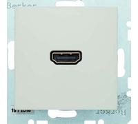 Hager - Toma High Definition S-B with 90º Connector White Brightness