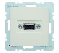 Hager - Toma VGA S-B with Screw Connector White Brightness