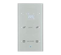 Hager TS Sensor - 2 Phase Thermostat with Engraving Aluminium