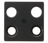 Hager - TV-FM Central Plate for 4546 B1/B3/B7/K1 Anthracite