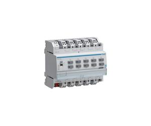 Hager TXA310 KNX Binary Input 10-Way 230 V with Hand Operation 6TE