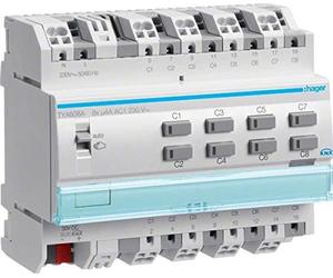 Hager TYA608A KNX Switch/Blind Actuator 8/4-Way 4A with Handb.without Bus 6TE