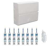 Hager VME109SPD 9 Way 100A Main Switch Consumer Unit with T2 SPD + 8 Bi-Directional RCBOs & 1x FREE Blanks