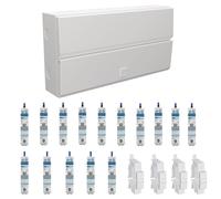 Hager VME119SPD 19 Way 100A Main Switch Consumer Unit with T2 SPD + 15 Bi-Directional RCBOs & 4x FREE Blanks
