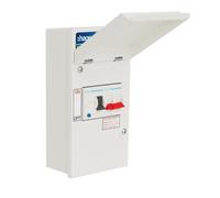 Hager VR440EV 4 Way EV Consumer Unit 100A Main Switch with 40A DP Switch Neutral RCBO