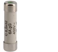 Hager Weber C-Type Cylindrical Fuse 6A 400V 8.5x32mm - L8532C06 [10 Pieces]
