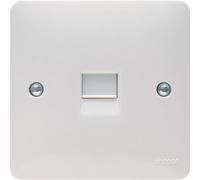 Hager WMBTS Sollysta White Moulded BT Secondary Telephone Outlet