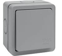 Hager WXPDP84 Sollysta Weatherproof IP66 20A 1G 1-Way DP Switch