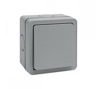 Hager WXPPS12 Weatherproof Light Switch IP66 1 Gang 2 Way 10 Amp