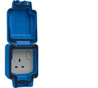 Hager WXPSS81EV Sollysta Weatherproof IP66 13A 1G DP Switched Socket for EV