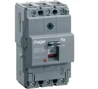 Hager X160 - Automatic Switch X160 3P3D 25 KA 160 A TM Adjustable Fixed/or