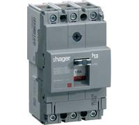 Hager X160 - Automatic Switch X160 3P3D 25 KA 80 A TM Adjustable Fixed/or