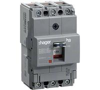 Hager X160 - Automatic Switch X160 3P3D 40 KA 160 A TM Adjustable Fixed/or