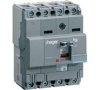 Hager X160 - Automatic Switch X160 4p4d 40 KA 25 A TM Adjustable Fixed/or