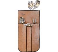 Hagerty Silver Guard Holloware Bag for silver & silver-plated objects 22 x 42 cm I Practical silver storage bag with tarnish protection I Impregnated protective velvet cover for 5-piece service