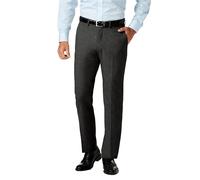 Haggar Men's 4 Way Stretch Slim Fit Flat Front Dress Pant Casual, Charcoal Heather, 38W x 32L
