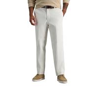 Haggar Men's Classic Fit Stretch Corduroy Pant Casual, Ivory, 34W x 30L