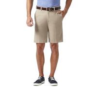 Haggar Men's Classic Plain-Front Short, Putty-Flat, 34
