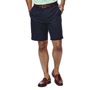 Haggar Men's Cool 18 Gabardine Hidden Expandable-Waist Plain-Front Short - Blue - 34