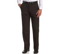 Haggar Men's Cool 18 Hidden Comfort Waist Plain Front Pant,Black,34x31