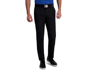 Haggar Men's Cool Right Performance Flex Straight Fit Flat Front Pant-reg. and Big & Tall Casual Pants