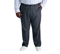 Haggar Men's HC00236 Casual Pants, Charcoal Heather, 42W x 32L