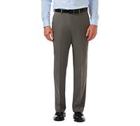 Haggar Men's HC00236 Casual Pants, Heather Grey, 34W x 31L