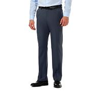 Haggar Men's HC00236 Casual Pants, Heather Navy, 34W x 30L