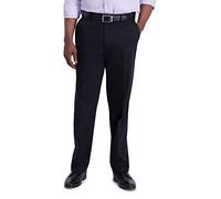 Haggar Men's Iron Free Premium Khaki Classic Fit Flat Front Expandable Waist Casual Pant (Regular and Big & Tall Sizes) Pants