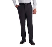 Haggar Men's PLN Hndstooth Pant Dress, Deep Grey, 30W x 32L