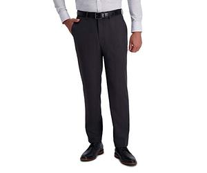 Haggar Men's PLN Hndstooth Pant Dress, Deep Grey, 30W x 32L