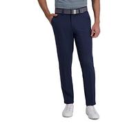 Haggar Men's PLN TXTRD WV Pant Casual, Ink, 33W x 32L