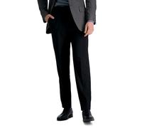 Haggar Men's Premium Comfort Dress Pant-Straight Fit Flat Front (Regular and Big & Tall Sizes), Black, 34W x 32L