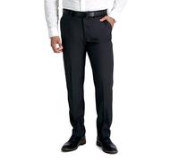 Haggar Men's Premium Comfort Dress Pant-Straight Fit Flat Front (Regular and Big & Tall Sizes), Charcoal, 34W x 32L