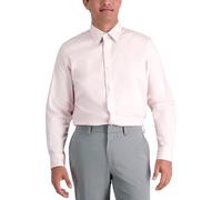 Haggar Men's Premium Comfort Slim Fit Wrinkle Resistant Dress Shirt, Blue, 14" Neck 32"-33" Sleeve
