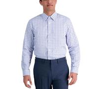 Haggar Men's Premium Comfort Slim Fit Wrinkle Resistant Dress Shirt, Medium Blue, 14" Neck 32"-33" Sleeve