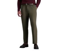 Haggar Mens Premium No Iron Khaki Classic Fit Pleat Front Regular and Big & Tall Sizes, Toast, 42W x 30L