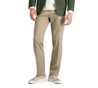 Haggar Men's Premium No Iron Khaki Straight Fit & Slim Fit Flat Front Casual Pant, British Khaki, 38W x 30L