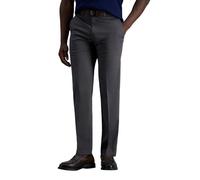 Haggar Men's Premium No Iron Khaki Straight Fit & Slim Fit Flat Front Casual Pant, Dark Grey, 34W x 29L