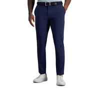 Haggar Mens Sport Travel Performance Athletic Fit Flat Front Stretch Casual Pant, Navy, 40W x 29L