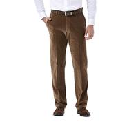 Haggar mensHC00229Stretch Corduroy Expandable Waist Classic Fit Plain Front Casual Pants - Brown - 40W x 29L