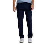 Haggar mensHC10890Premium No Iron Khaki Slim Fit Flat Front Casual Pant Casual Pants - Blue - 36W x 32L