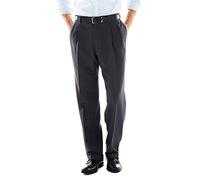 Haggar mensHD00219Eclo Stria Gab Expandable Waist Pleat Front Dress Pant Dress Pants - Grey - 34W x 34L