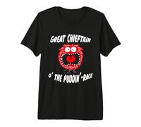 Haggis Chieftain O The Puddin Race Funny Rabbie Burns Night Premium T-Shirt