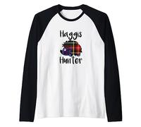 Haggis Hunter Tartan T Shirt Raglan Baseball Tee
