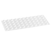 haggiy Elastic Buffer - self-adhesive Bumpers - hemispherical Ø 7 mm | Height: 1,5 mm | transp. (50 Pcs.)